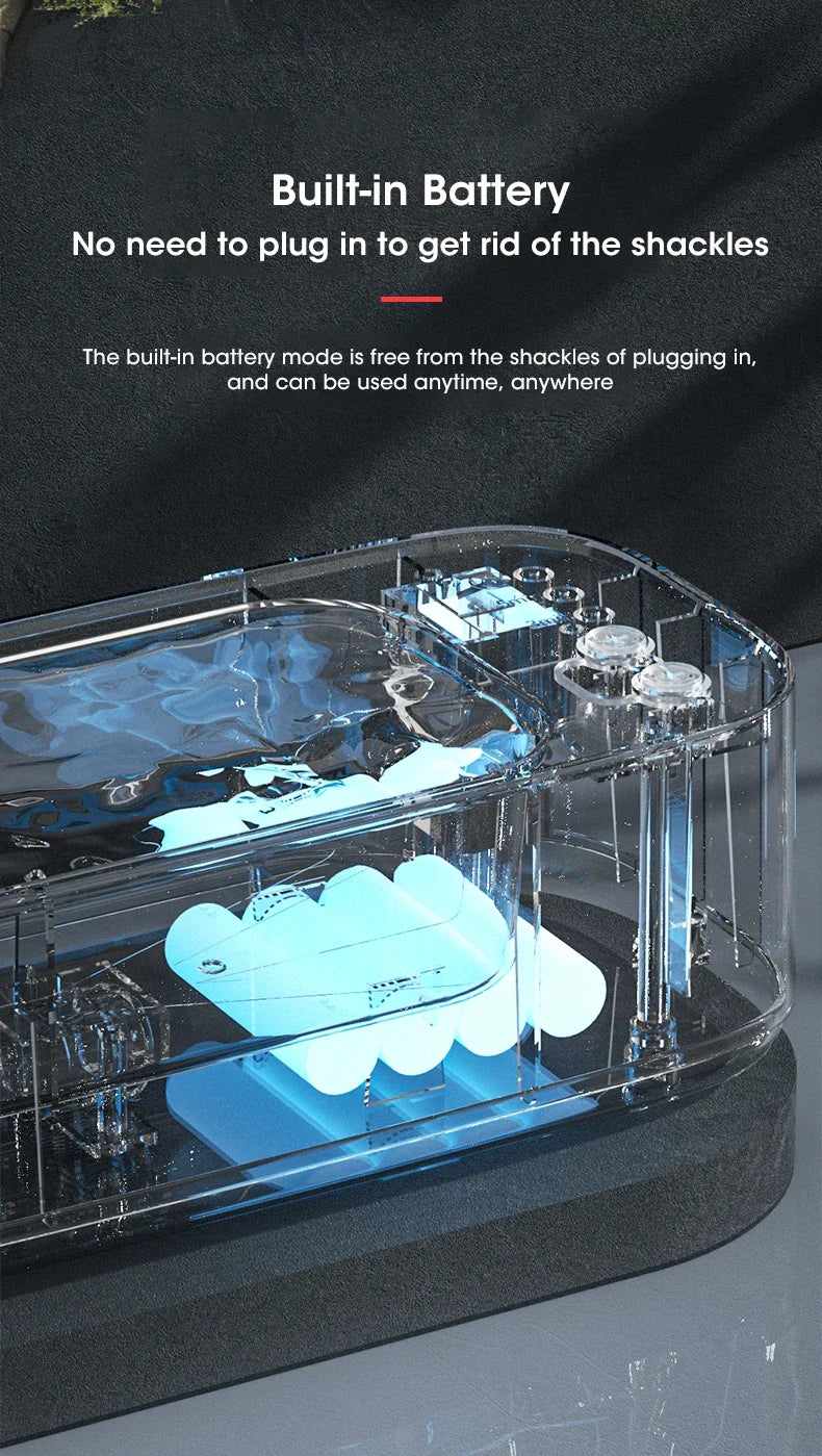 USB Ultrasonic Cleaner -> 3-Level High-Frequency Deep Cleaning Machine