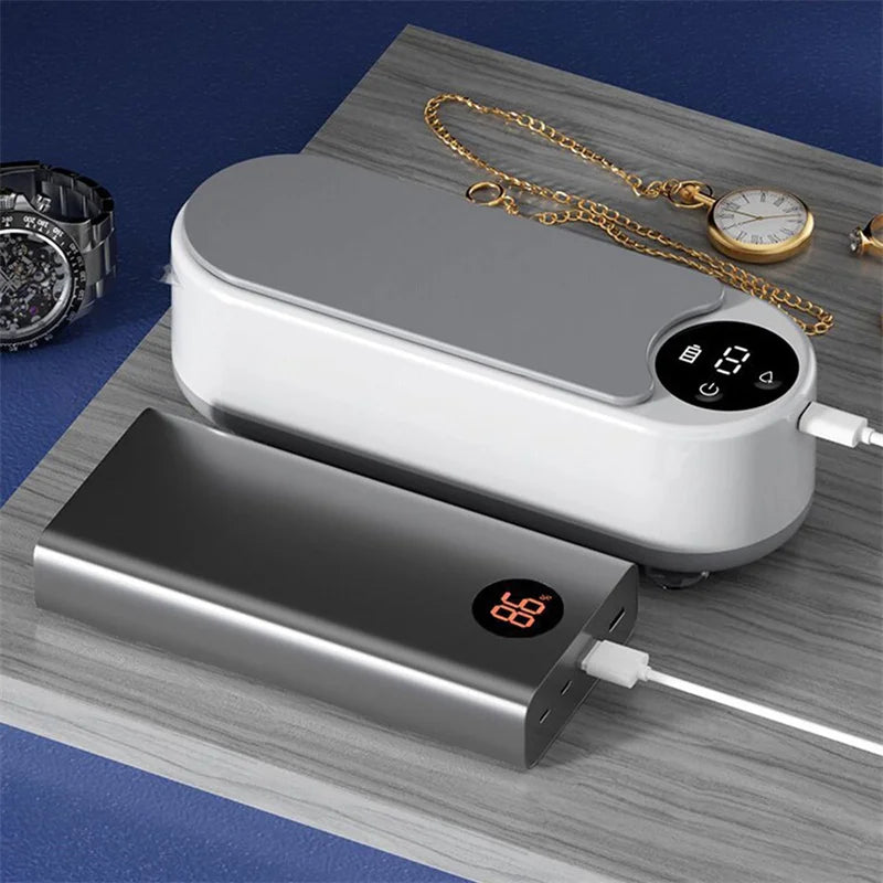 USB Ultrasonic Cleaner -> 3-Level High-Frequency Deep Cleaning Machine