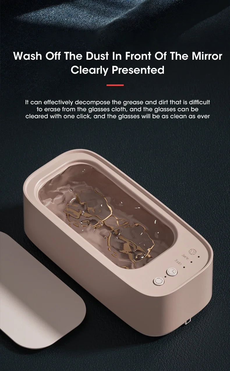 USB Ultrasonic Cleaner -> 3-Level High-Frequency Deep Cleaning Machine