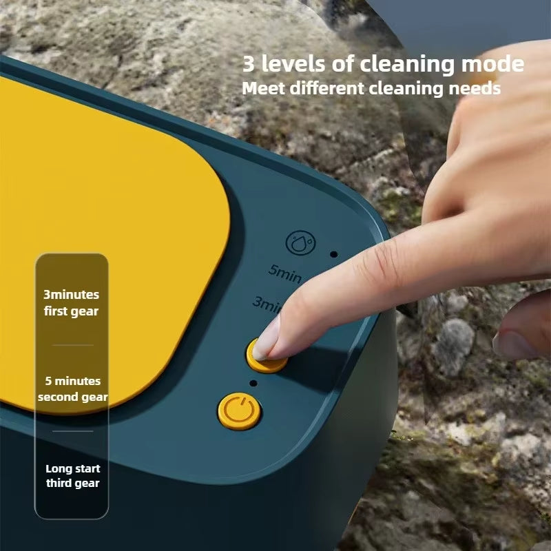 USB Ultrasonic Cleaner -> 3-Level High-Frequency Deep Cleaning Machine