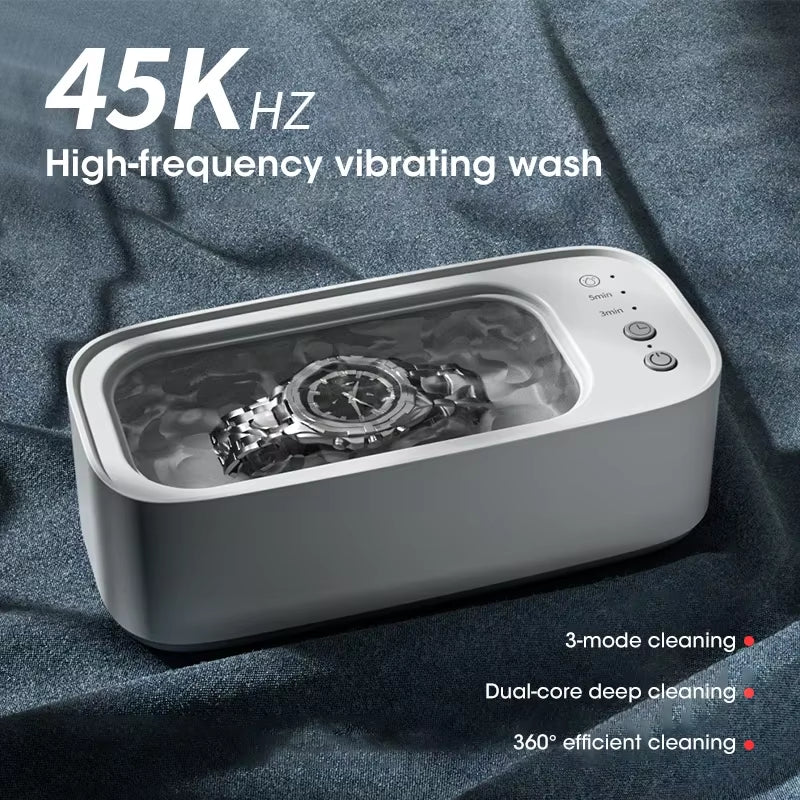 USB Ultrasonic Cleaner -> 3-Level High-Frequency Deep Cleaning Machine