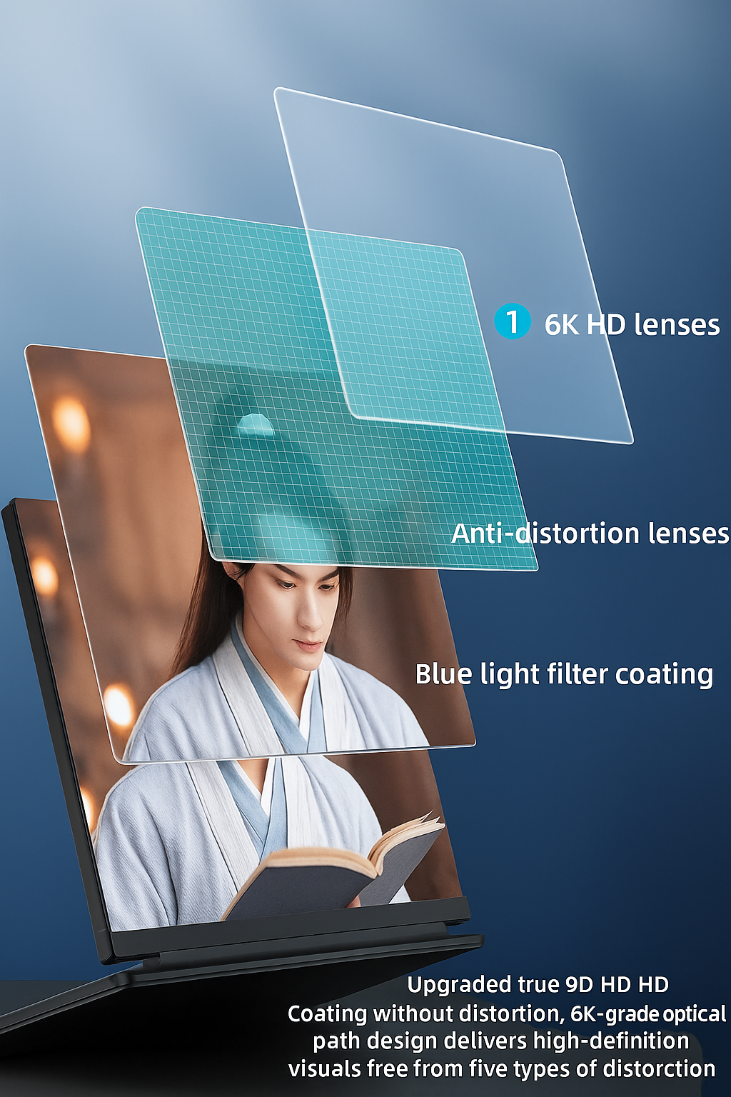 📱 10-Inch HD Mobile Phone Screen Amplifier – Foldable