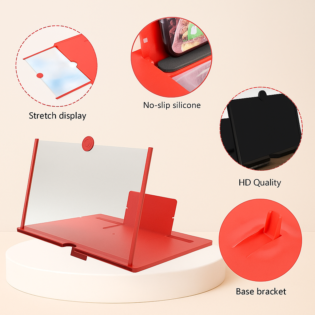 📱 10-Inch HD Mobile Phone Screen Amplifier – Foldable