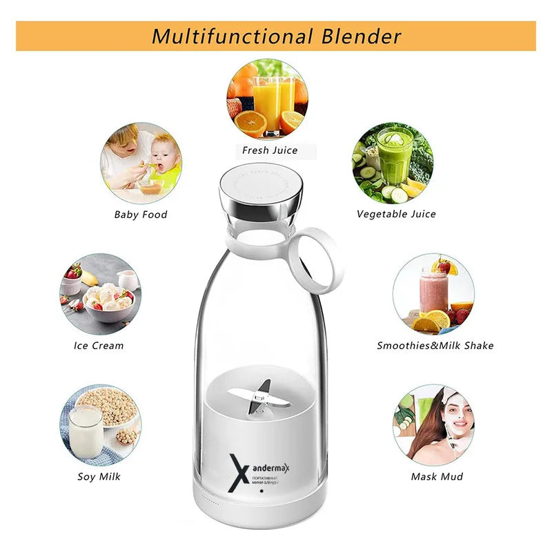Portable Luxe Electric Juicer Blender 